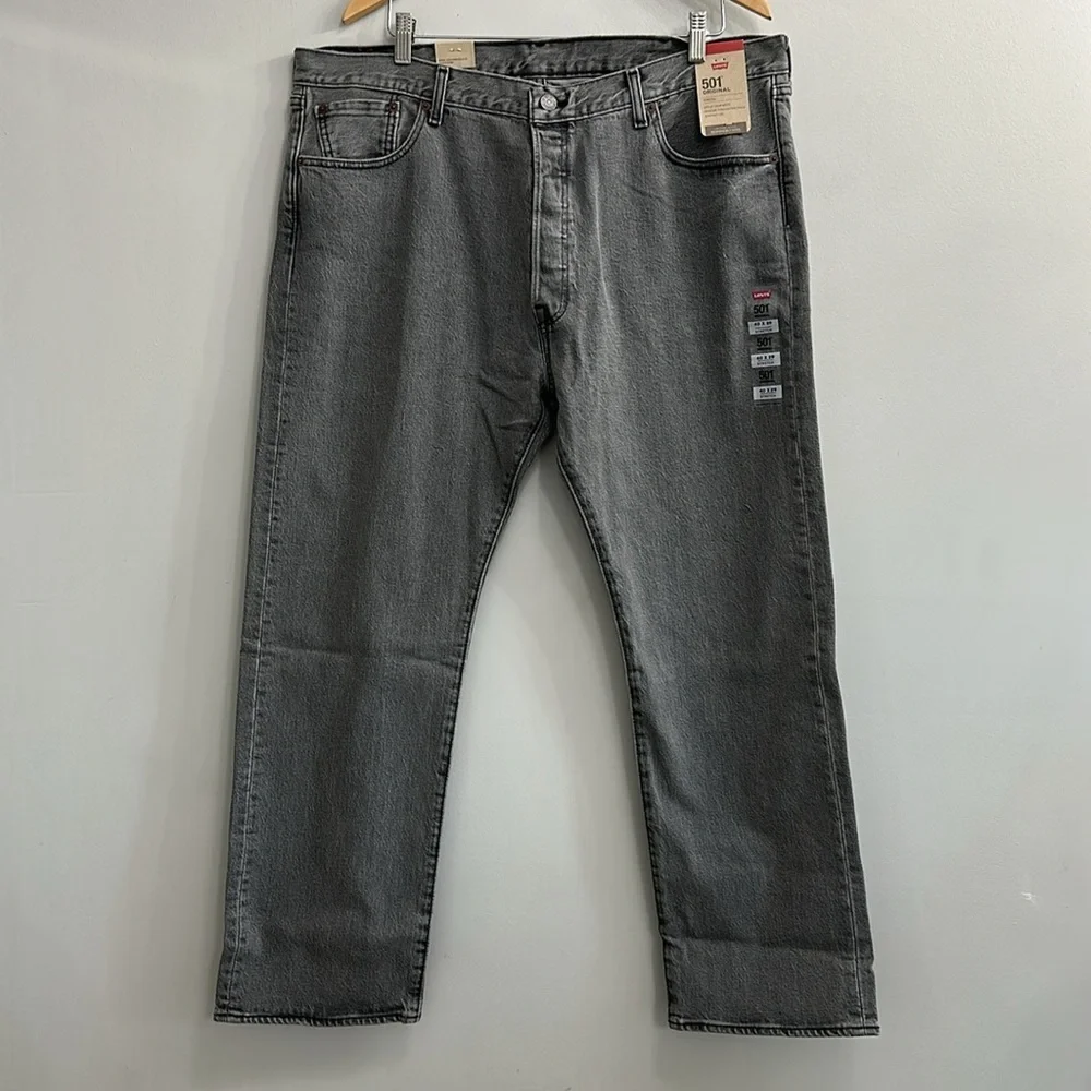 Levi's Gray Straight-Leg Jeans Classic Fit